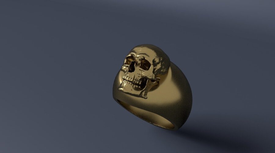 bague tete de mort